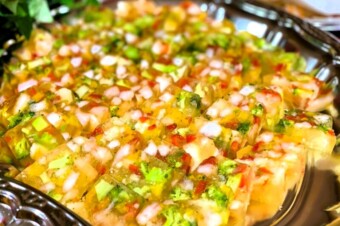彩り海老と野菜のサルピコンテリーヌ