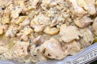 チキンのキノコクリーム